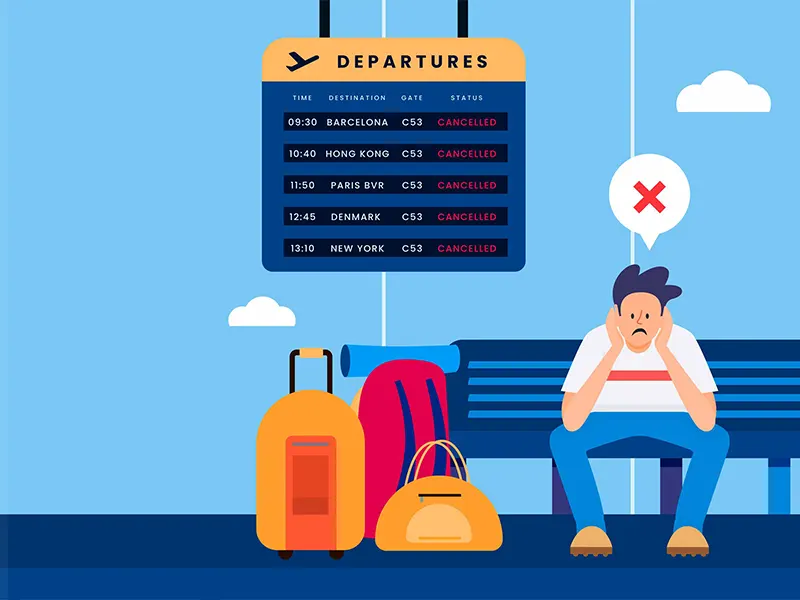 What happen if i missed my flight flair airlines?