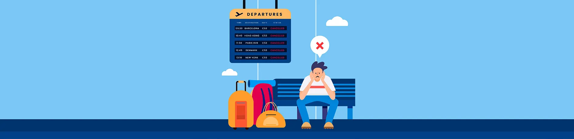 What happen if i missed my flight flair airlines?