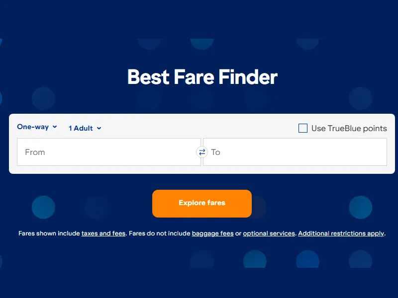 A Comprehensive Guide to JetBlue Best Fare Finder